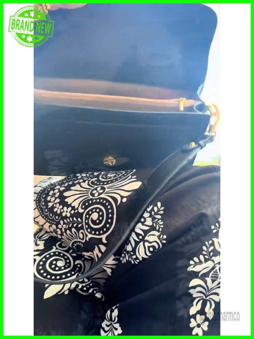 Vegan Leather Crossbody Bag with 2 Detachable Straps Small Shoulder Purse - Picture 6 of 6